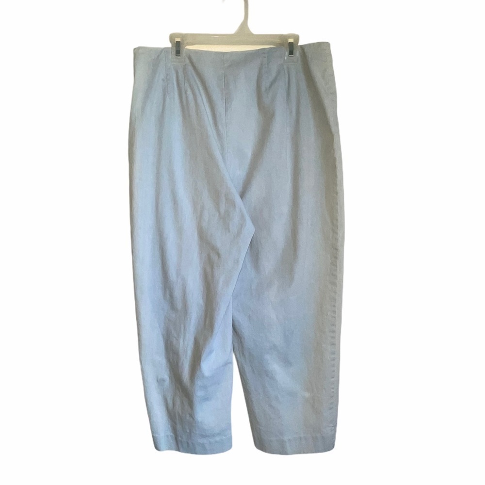 Talbots Petites Chambray Capri Pants Size 12 - Picture 8 of 11